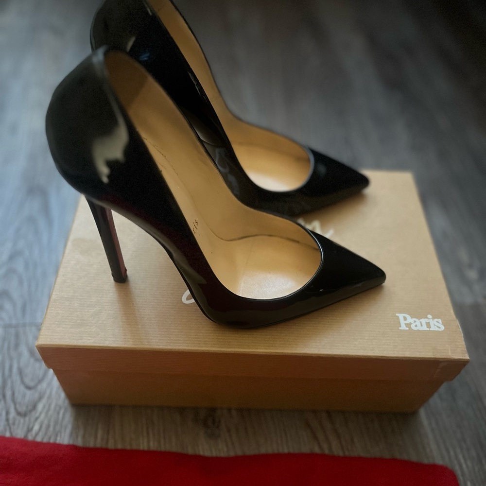 Christian Louboutin Kate  Black Heels - Picture 3 of 6